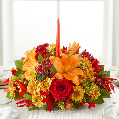 Autumn's Embrace Centerpiece –  Unique Flowers And Wedding, Dania Beach FL