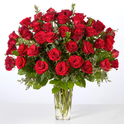Forever Yours Fifty Stem Red Rose Bouquet –  Unique Flowers And Wedding, Dania Beach FL