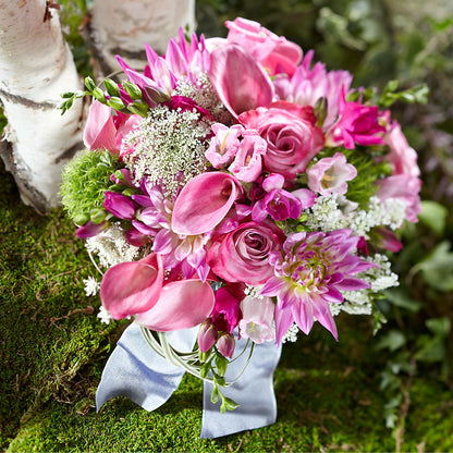 Pink Profusion Bouquet –  Unique Flowers And Wedding, Dania Beach FL