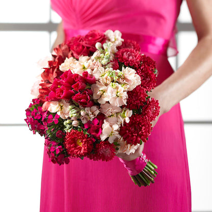 Pink Effervescence Bouquet –  Unique Flowers And Wedding, Dania Beach FL
