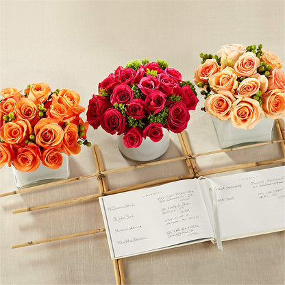 Dawn Rose Centerpiece –  Unique Flowers And Wedding, Dania Beach FL