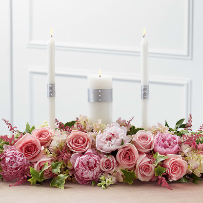 Worldwide Romance Unity Candle Arrangement –  Unique Flowers And Wedding, Dania Beach FL