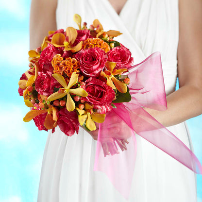 Brilliant Shades of Love Bouquet –  Unique Flowers And Wedding, Dania Beach FL